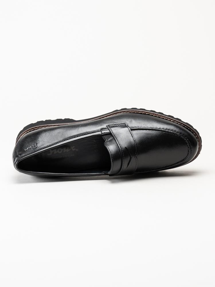 Sioux - Meredith - Svarta loafers i skinn