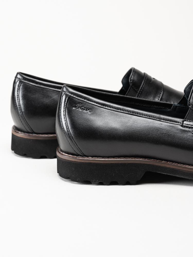 Sioux - Meredith - Svarta loafers i skinn