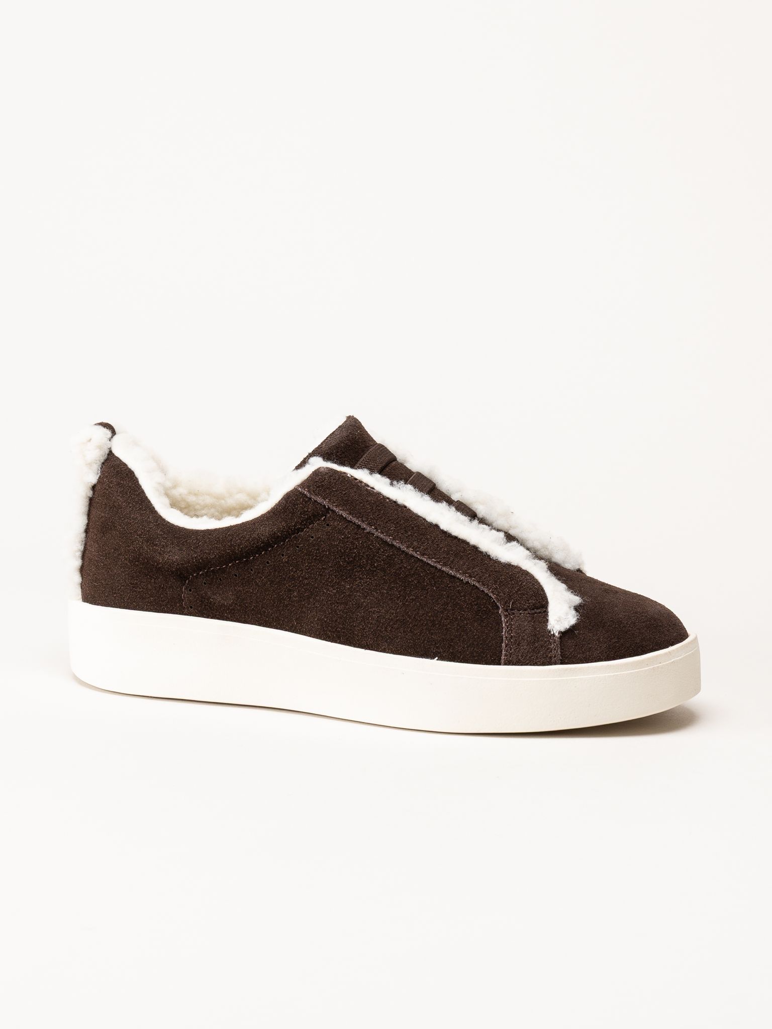Duffy - Leuca Cinque - Mörkbruna fodrade sneakers