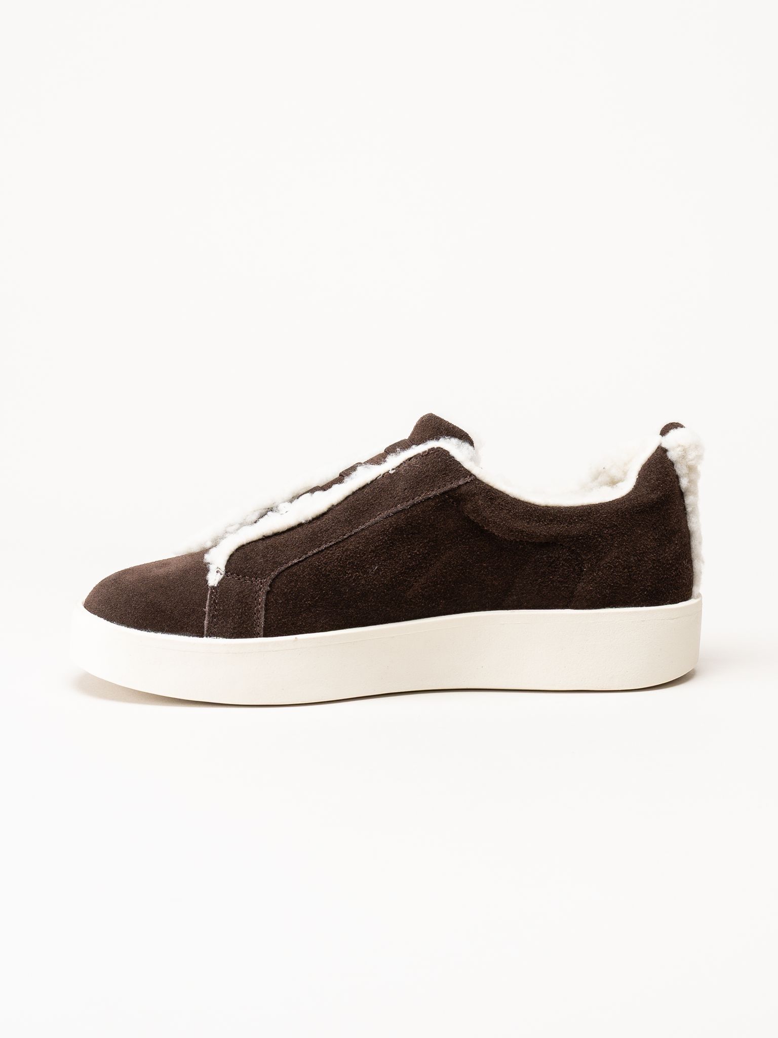 Duffy - Leuca Cinque - Mörkbruna fodrade sneakers