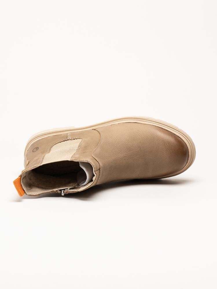 Tamaris Wide - Beiga varmfodrade boots