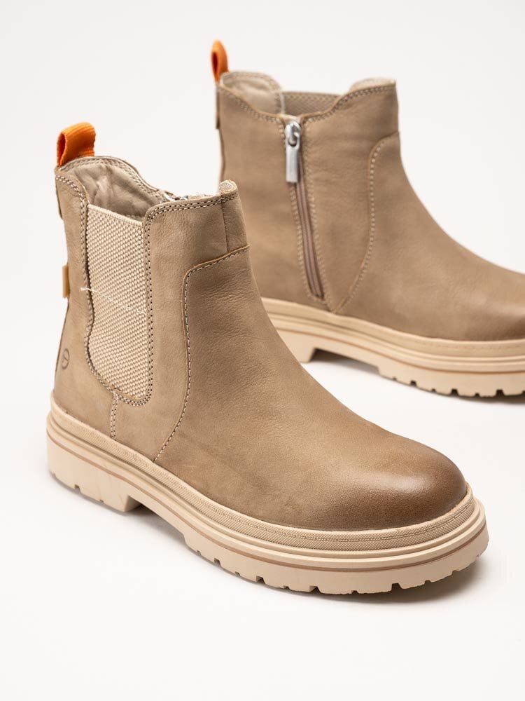 Tamaris Wide - Beiga varmfodrade boots