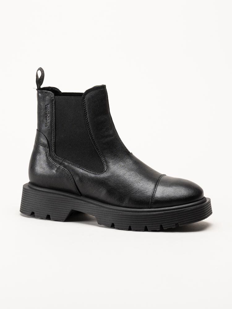Ten Points - Mimmi - Svarta chelsea boots i skinn