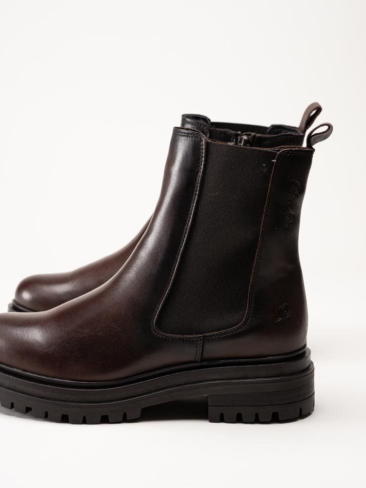 Rosa Negra - Mörkbruna fodrade chelsea boots