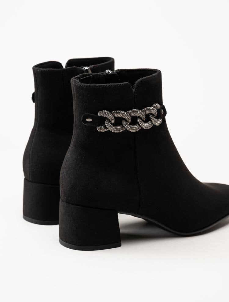 Marco Tozzi - Svarta boots i mockaimitation
