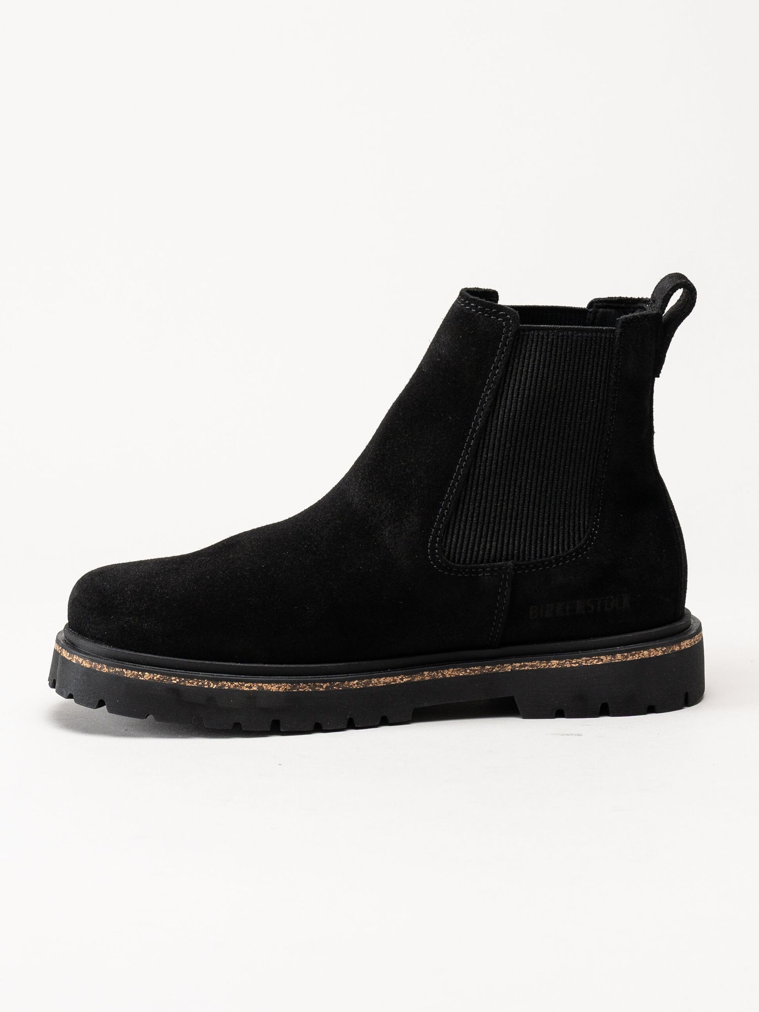 Birkenstock - Highwood Slip On - Svarta chelsea boots i mocka