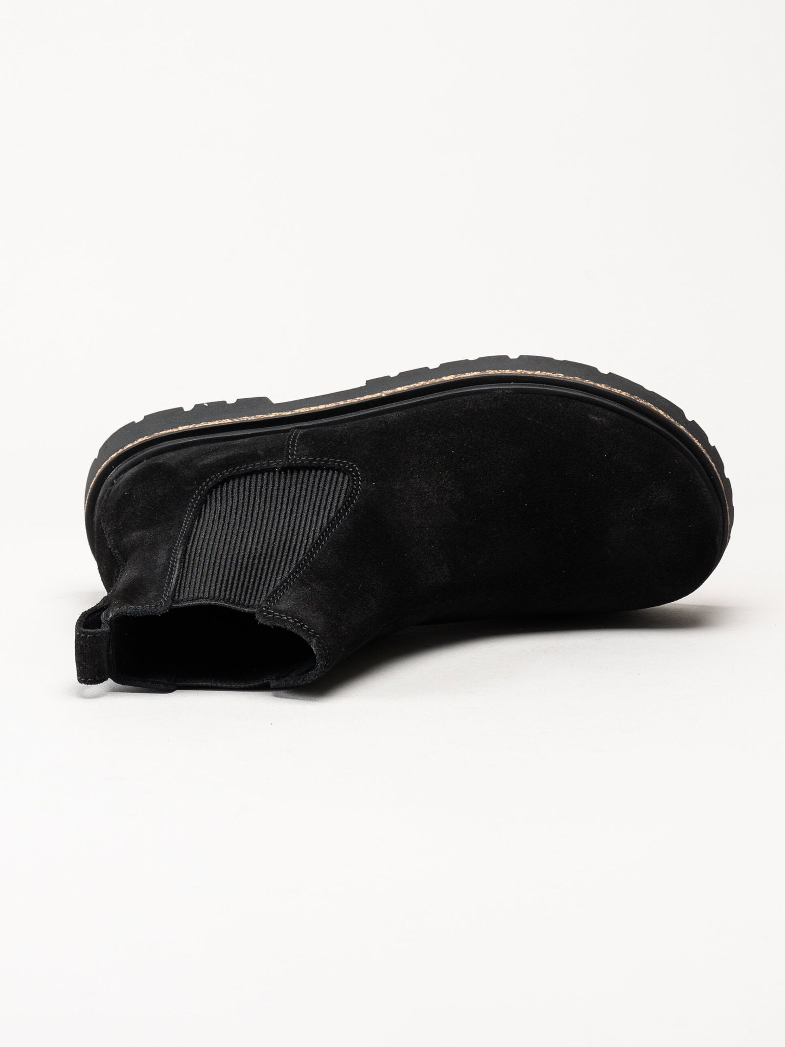 Birkenstock - Highwood Slip On - Svarta chelsea boots i mocka