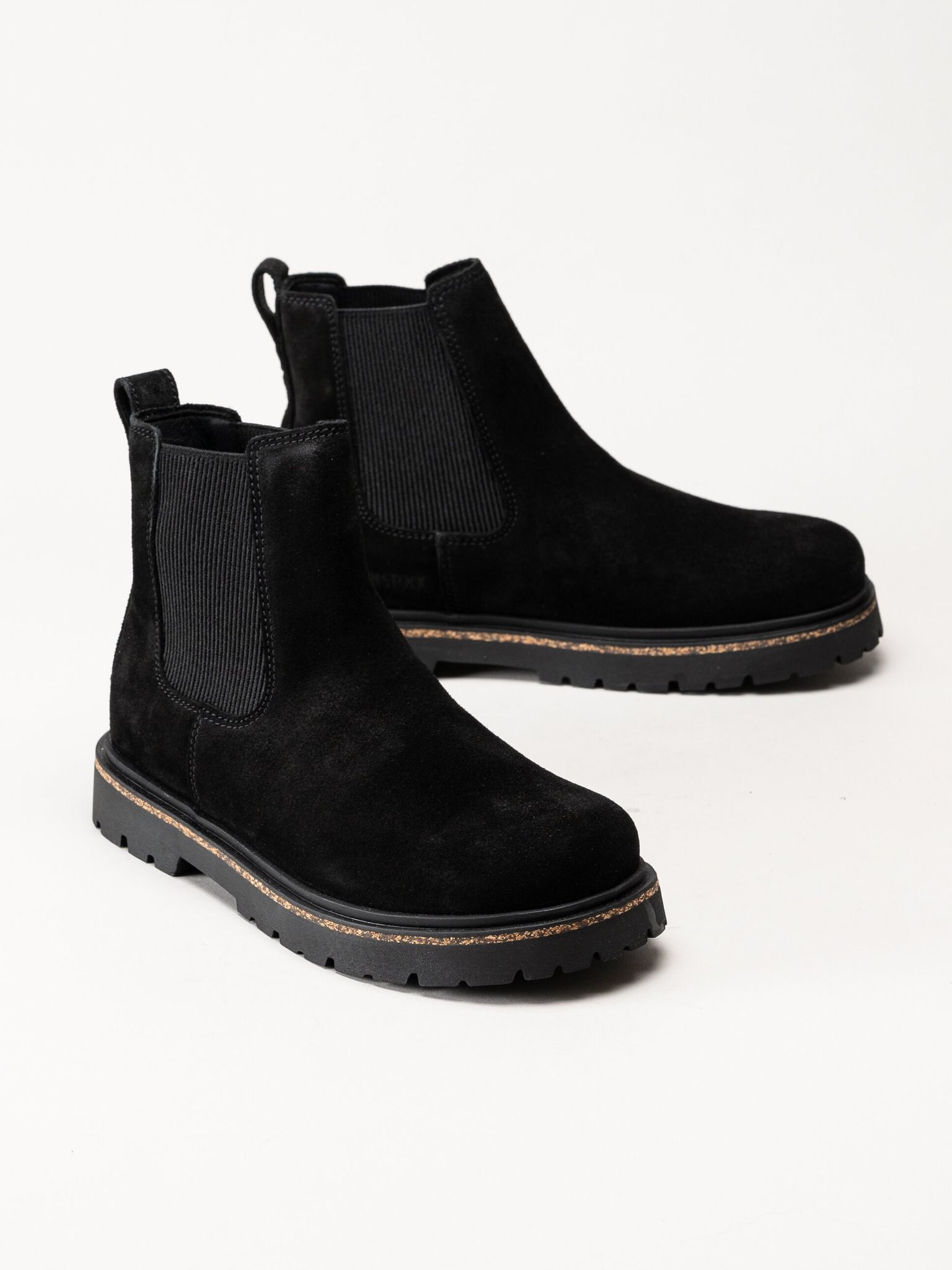 Birkenstock - Highwood Slip On - Svarta chelsea boots i mocka