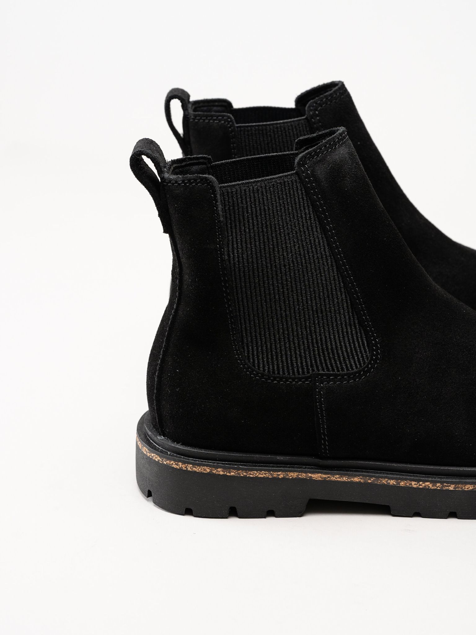 Birkenstock - Highwood Slip On - Svarta chelsea boots i mocka