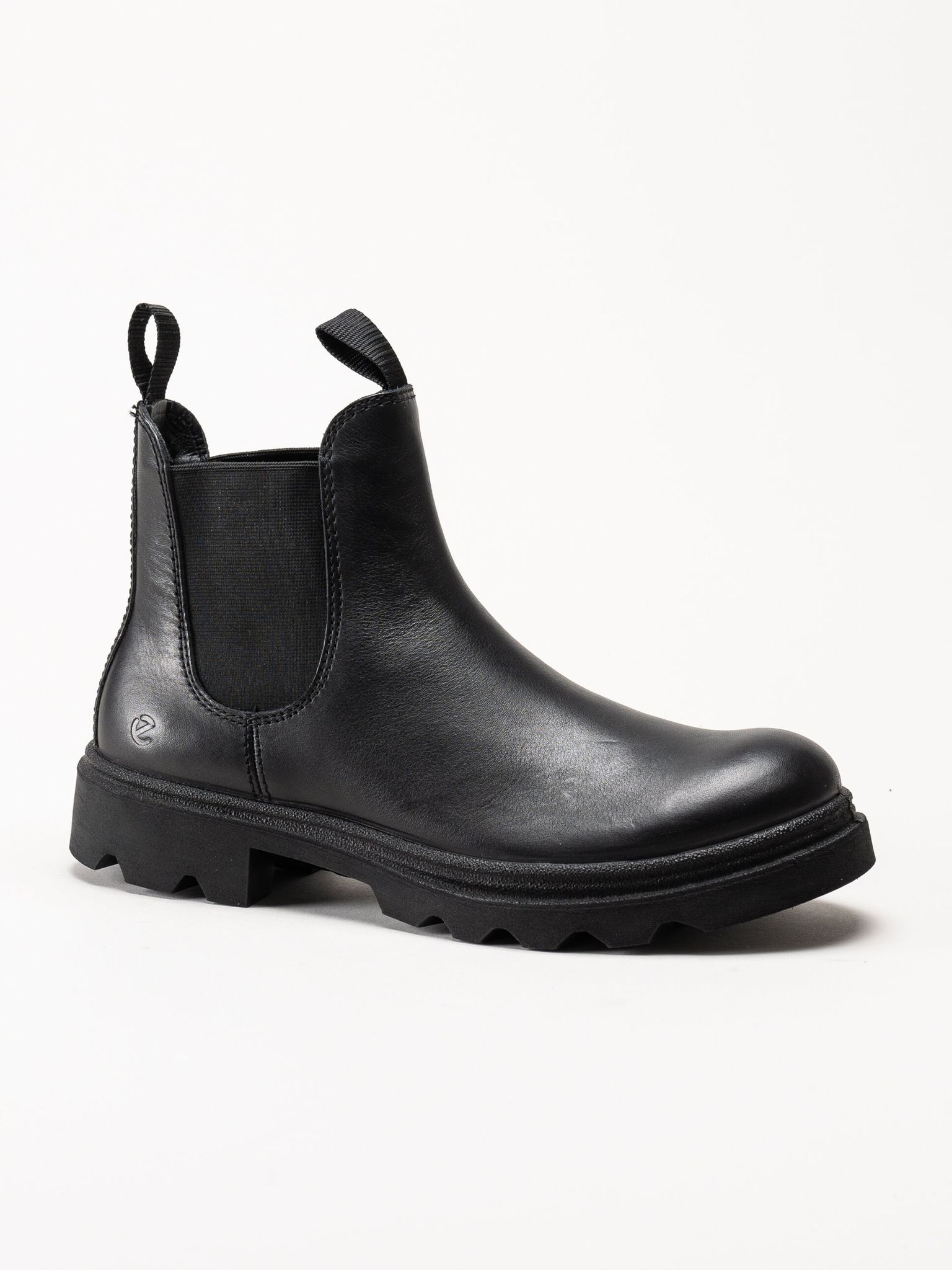 Ecco - Grainer Chelsea - Svarta chelsea boots i skinn
