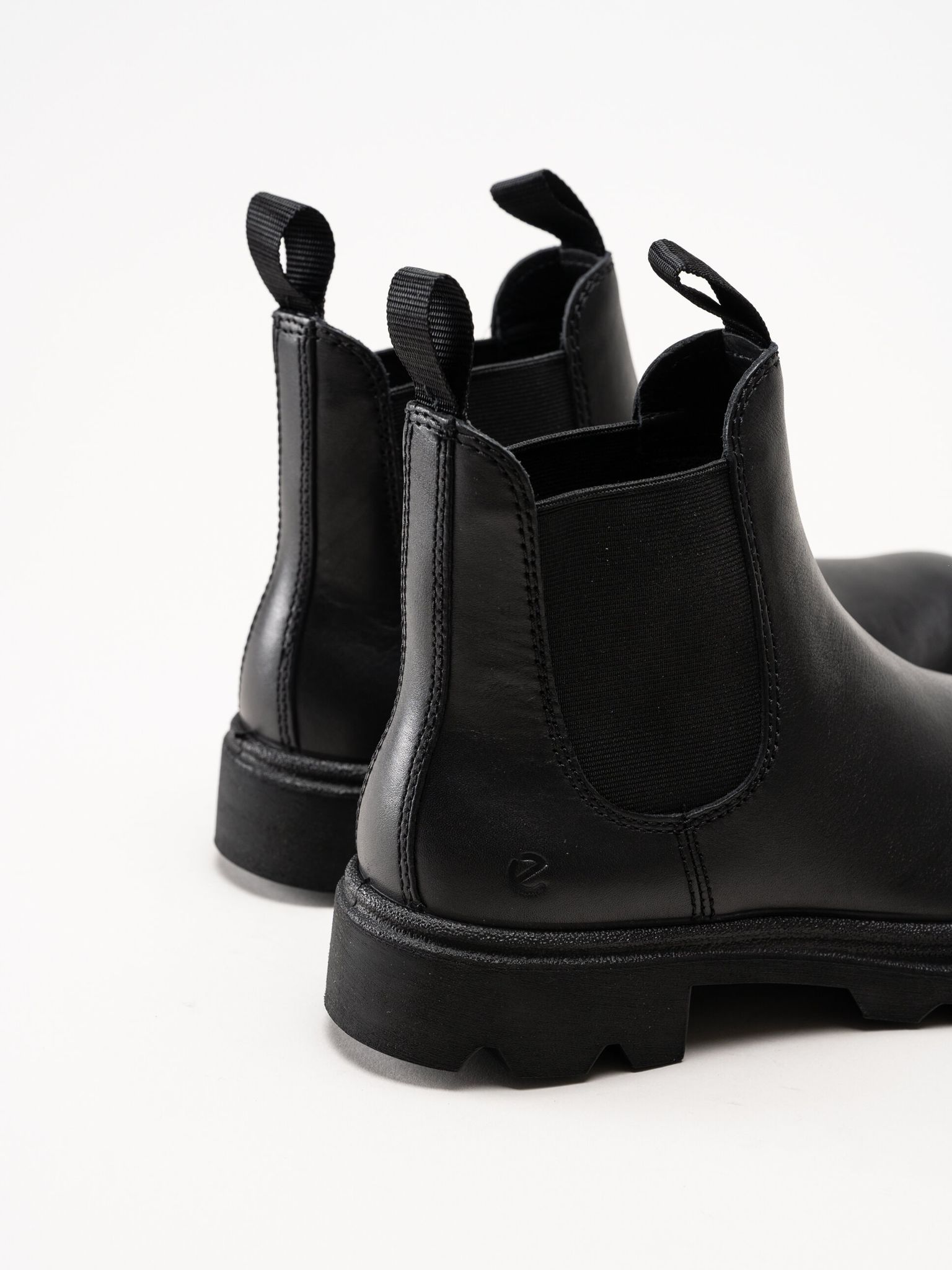Ecco - Grainer Chelsea - Svarta chelsea boots i skinn