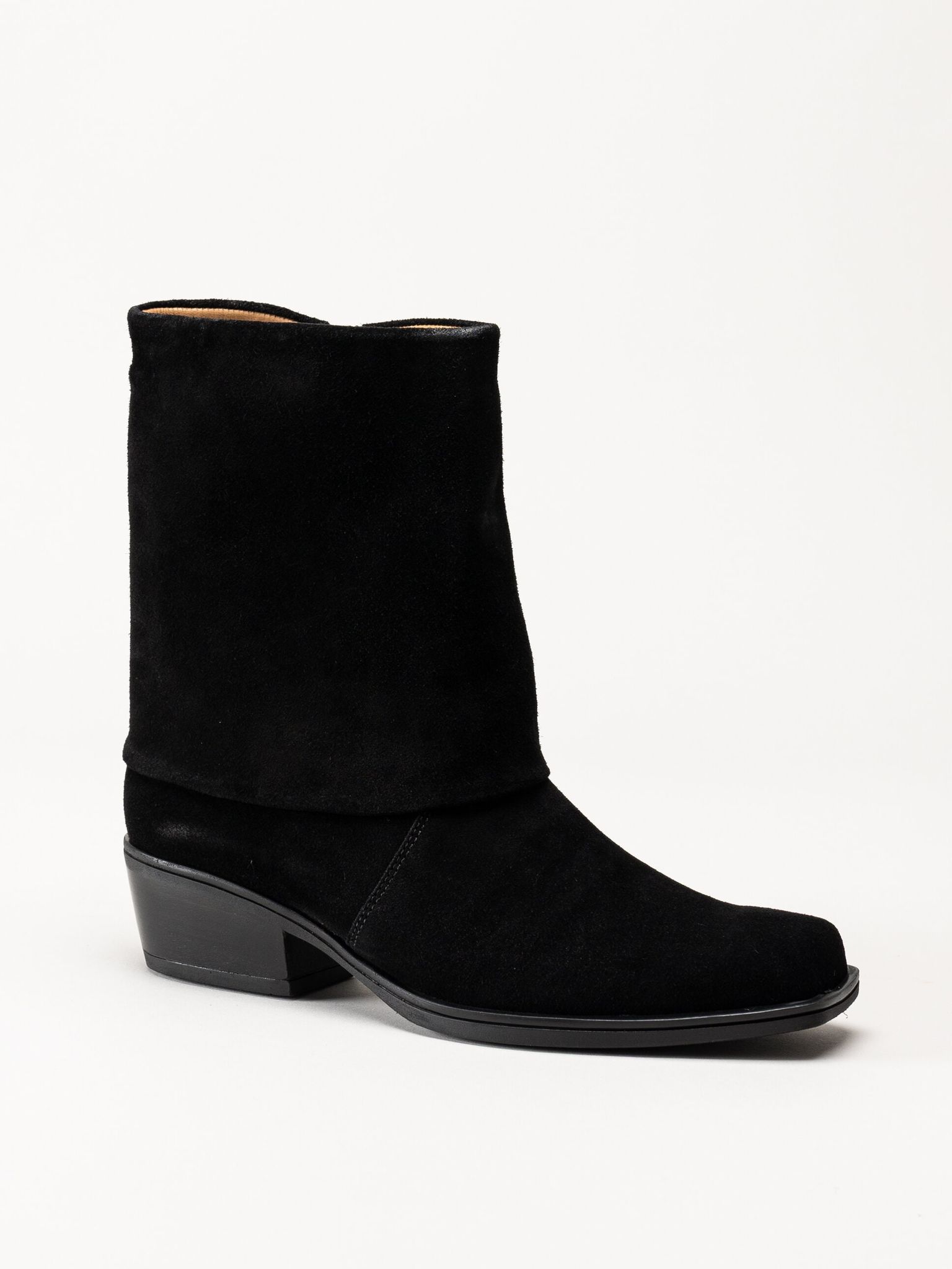 Gabor - Svarta westernboots i mocka