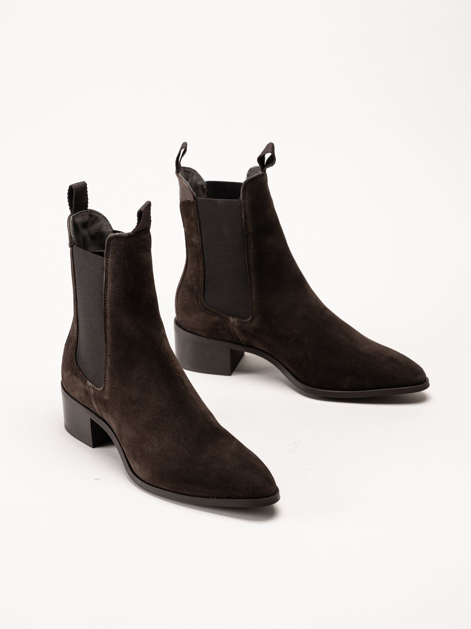 Gant Footwear - St Broomly Chelsea - Mörkbruna chelsea boots i mocka
