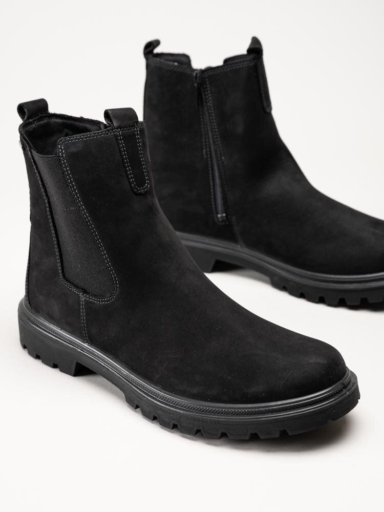 Legero - Monta - Svarta fodrade chelsea boots med Gore-Tex
