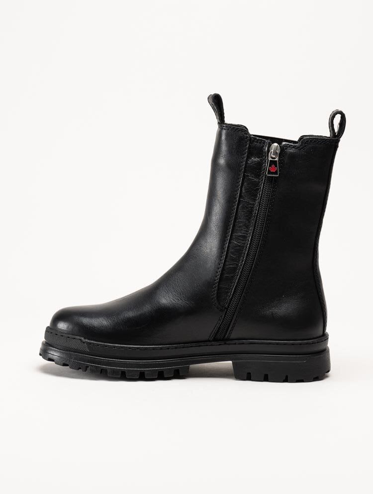 Canada Snow - Carlyle - Svarta chelsea boots med utfällbara broddar