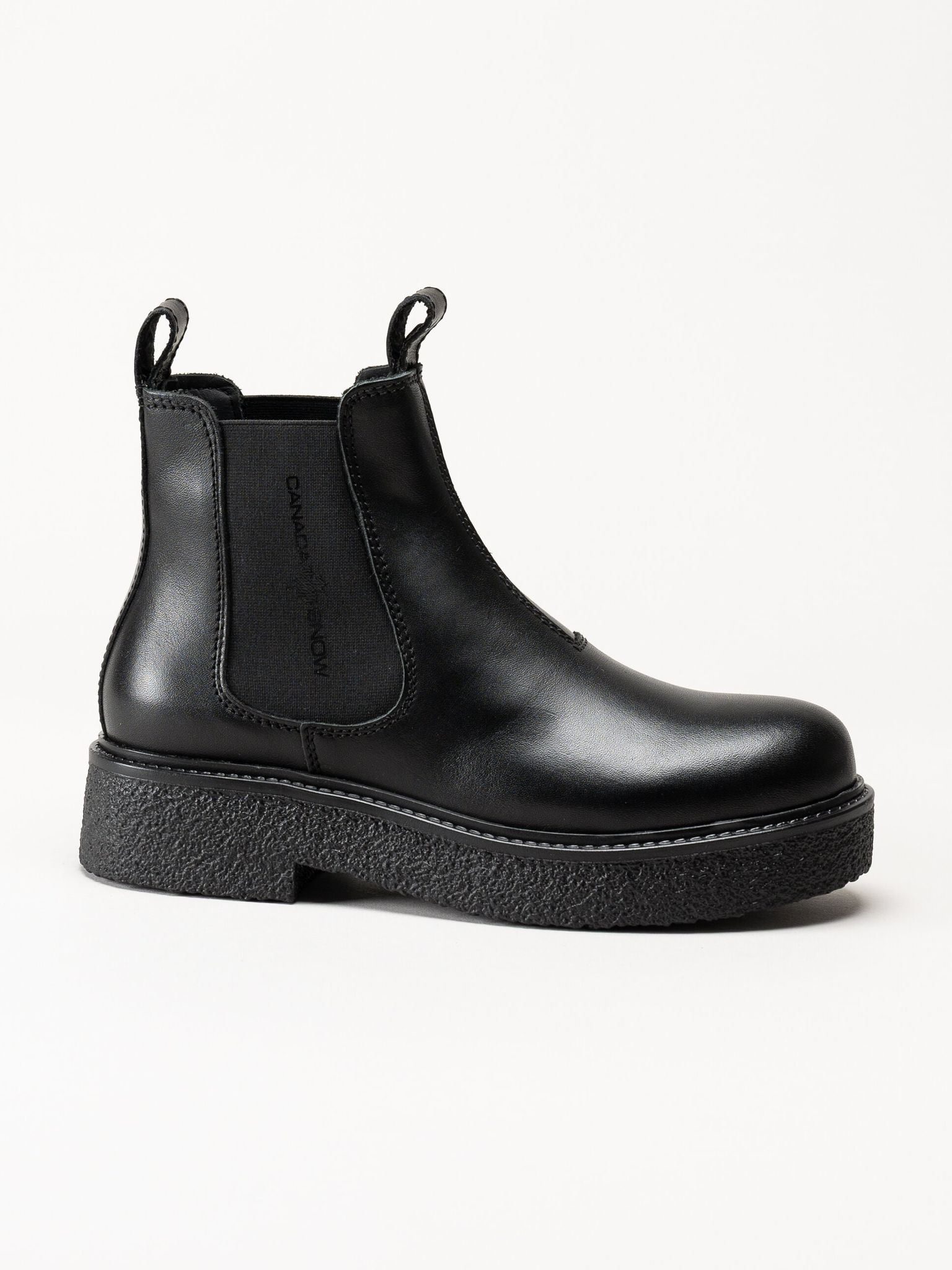 Canada Snow - Mount Vail Lea - Svarta ullfodrade boots i skinn