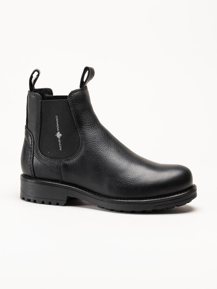Canada Snow - Dawis - Svarta chelsea boots i skinn