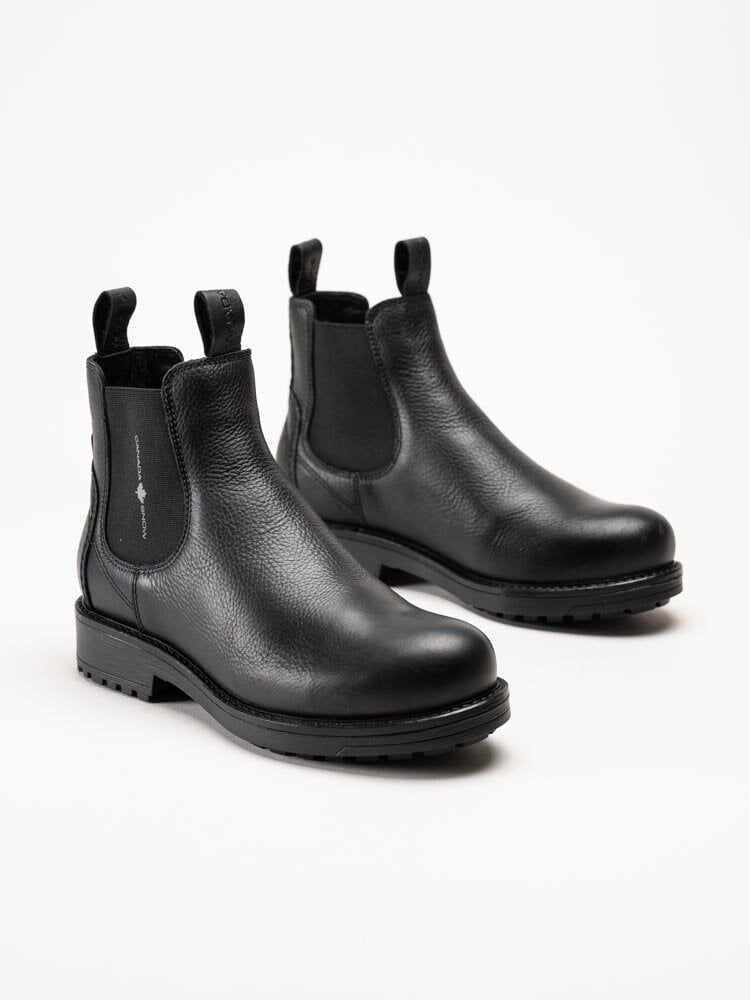 Canada Snow - Dawis - Svarta chelsea boots i skinn