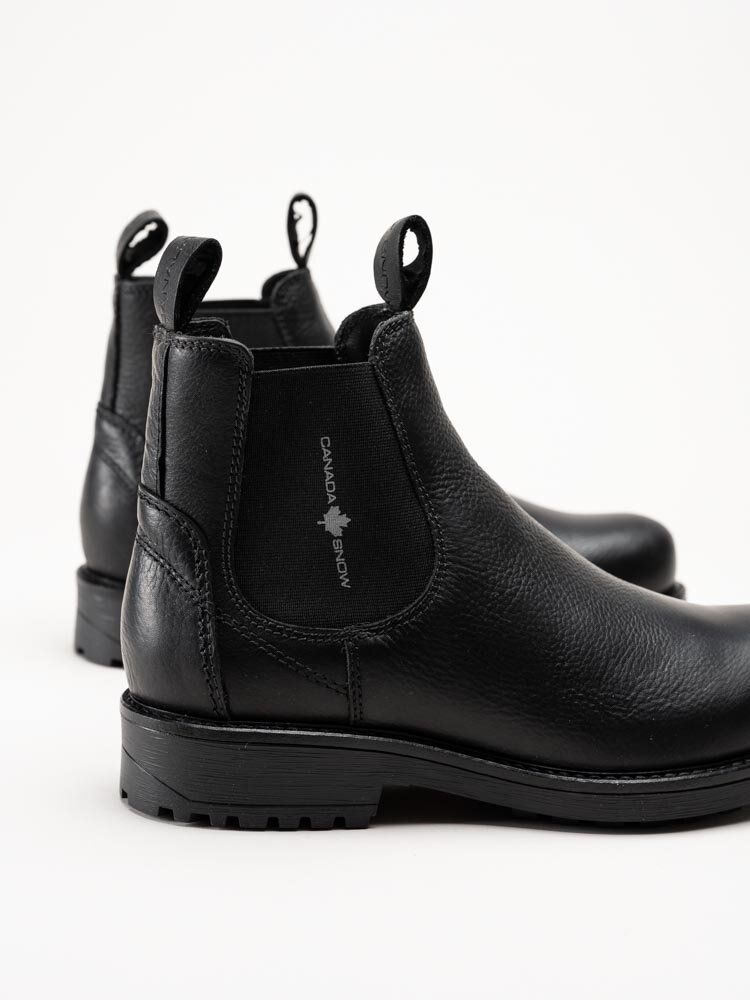 Canada Snow - Dawis - Svarta chelsea boots i skinn
