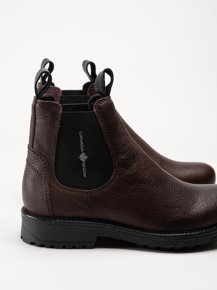 Canada Snow - Dawis - Bruna chelsea boots i skinn
