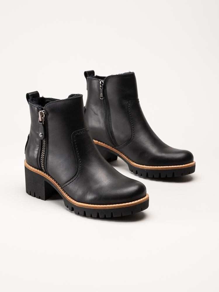 Panama Jack - Pauline Trav - Svarta varmfodrade boots i skinn