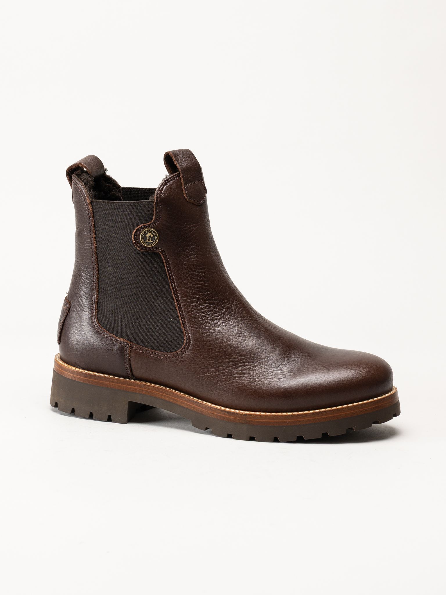 Panama Jack - fransesca Igloo - Bruna fårskinnsfodrade boots i skinn