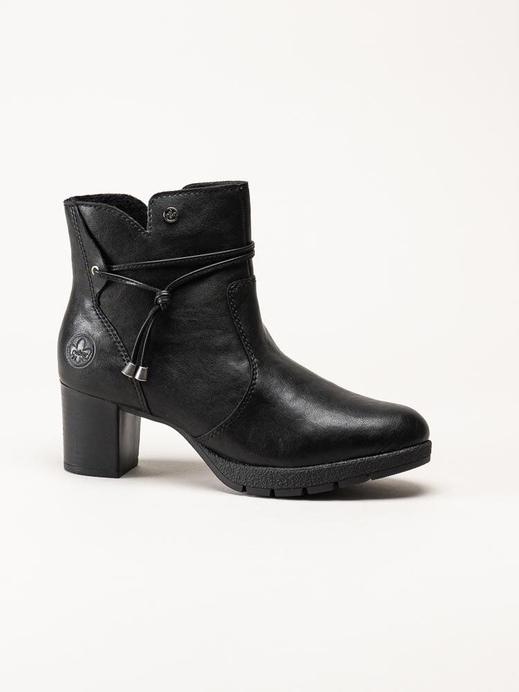 Rieker - Svarta stövletter med klack