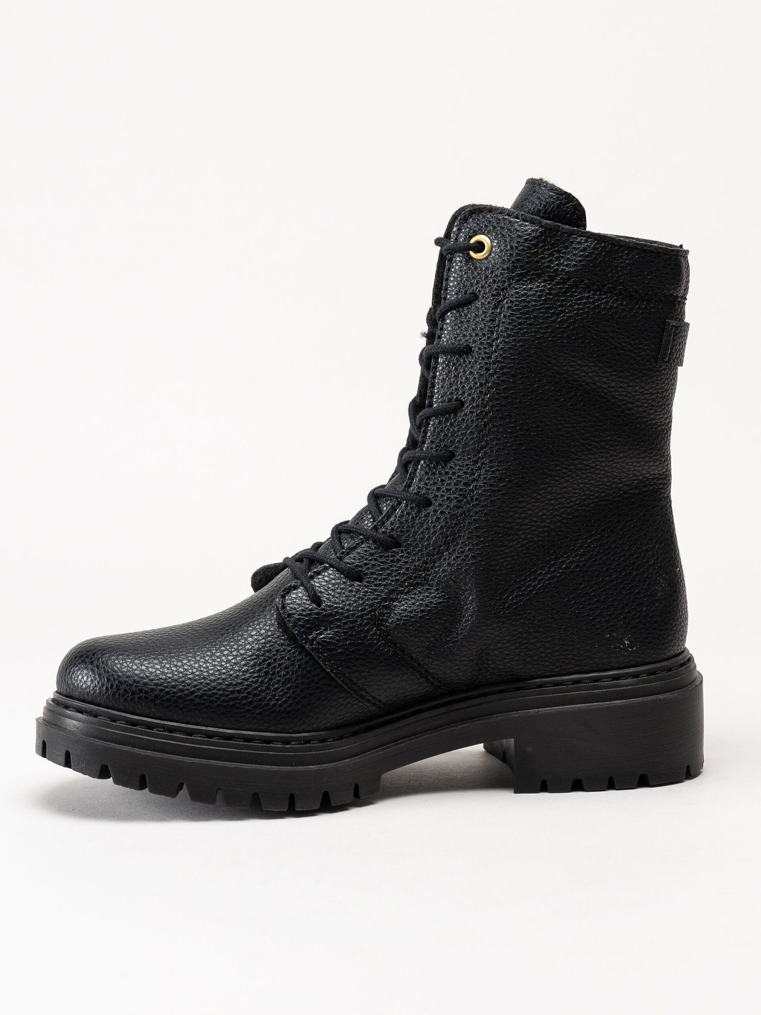 Rieker - Svarta fodrade kängor