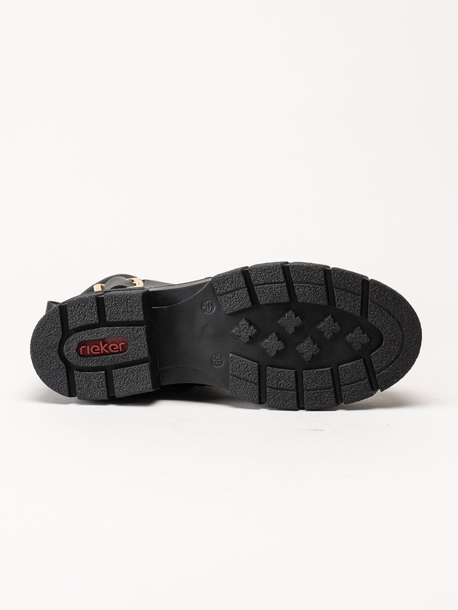 Rieker - Svarta boots i skinn