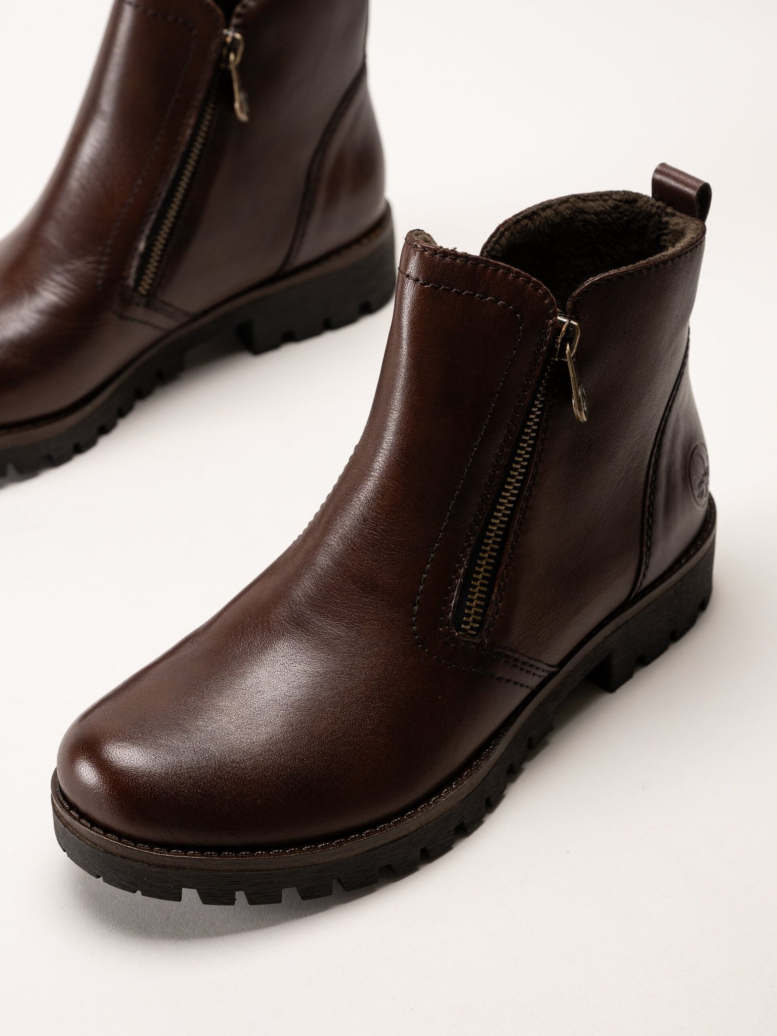 Rieker - Bruna varmfodrade boots i skinn