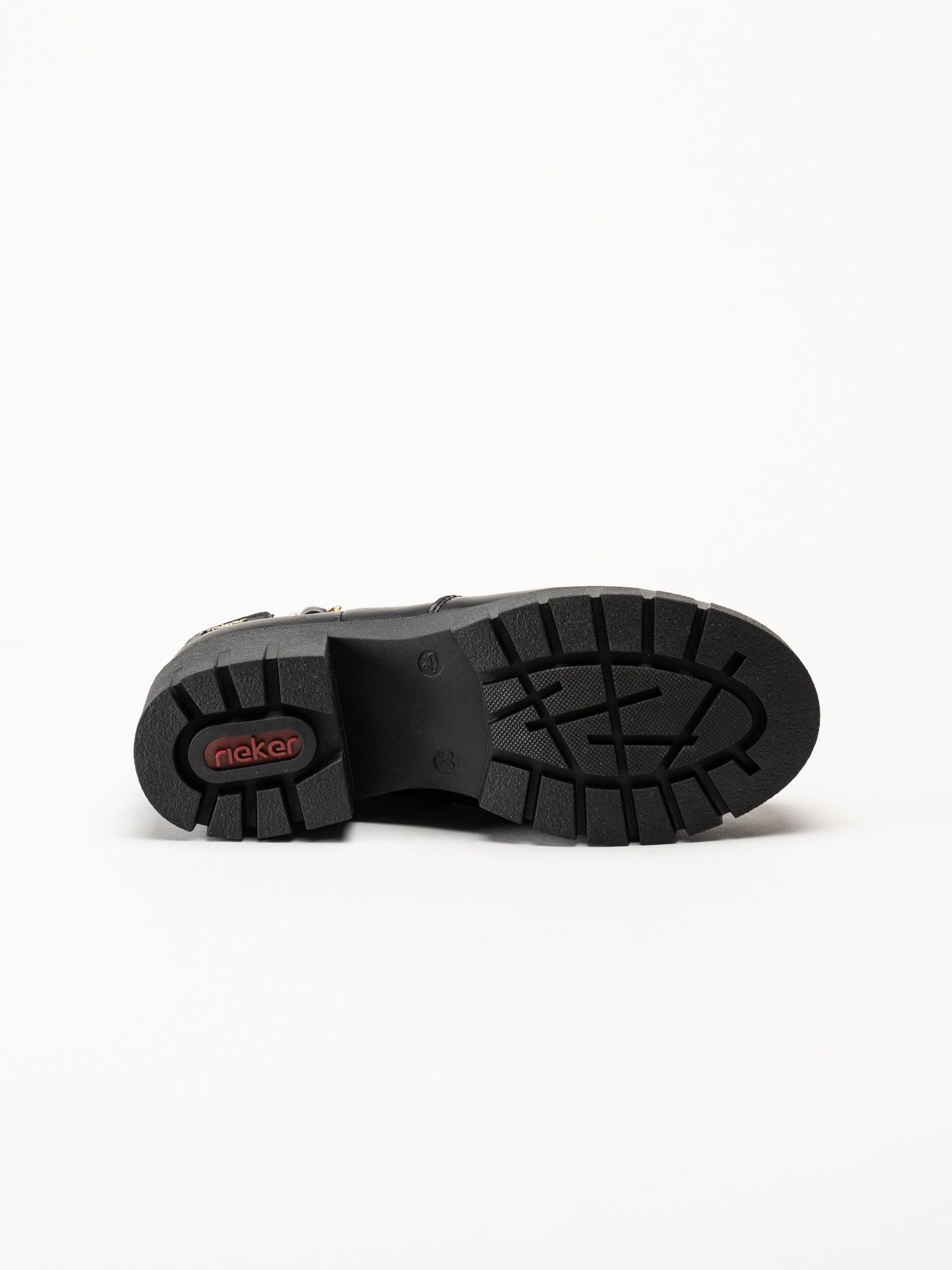 Rieker - Svarta boots i skinn