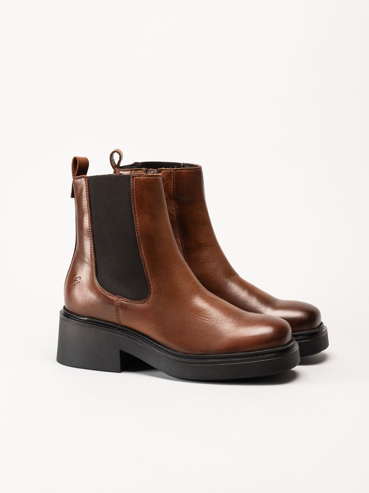 Shoedesign Copenhagen - Saddle - Bruna chelsea boots i skinn