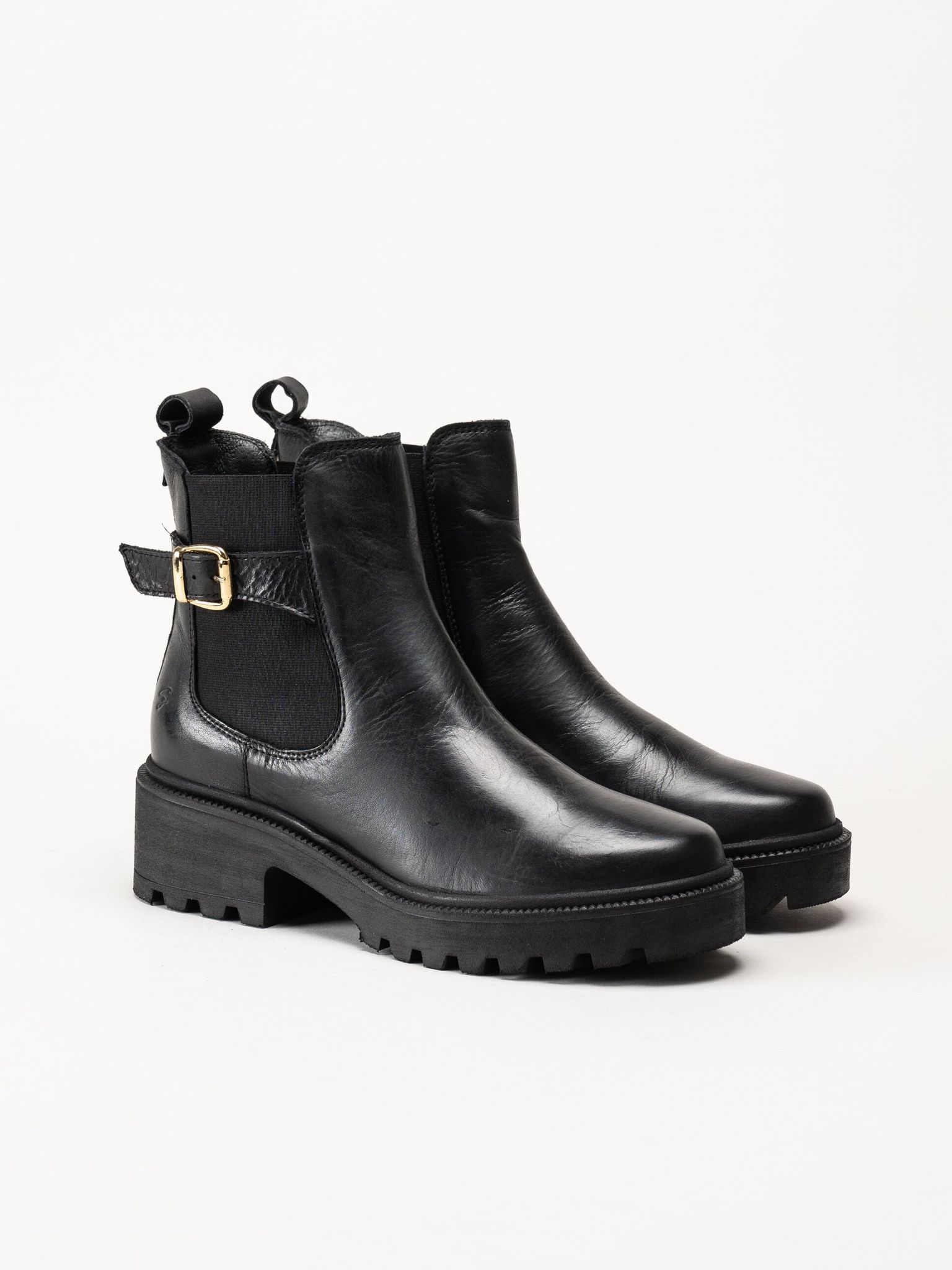 Shoedesign Copenhagen - Sarah - Svarta chelsea boots i skinn