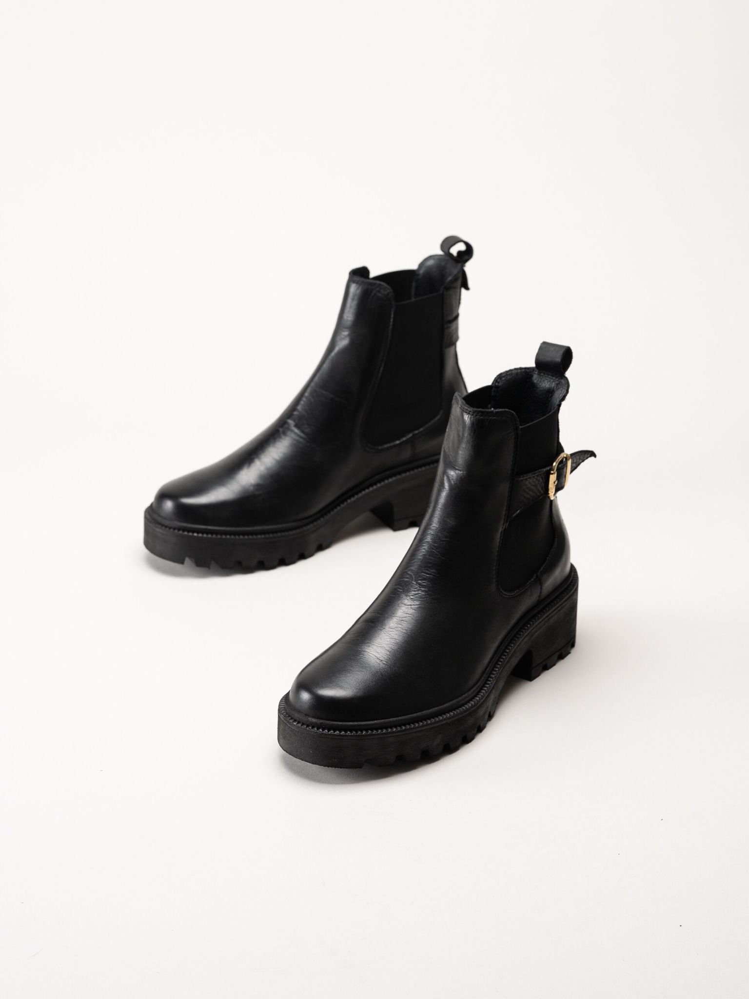 Shoedesign Copenhagen - Sarah - Svarta chelsea boots i skinn