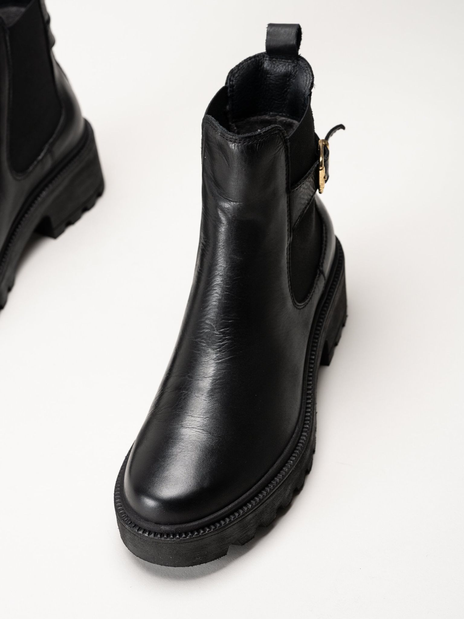 Shoedesign Copenhagen - Sarah - Svarta chelsea boots i skinn