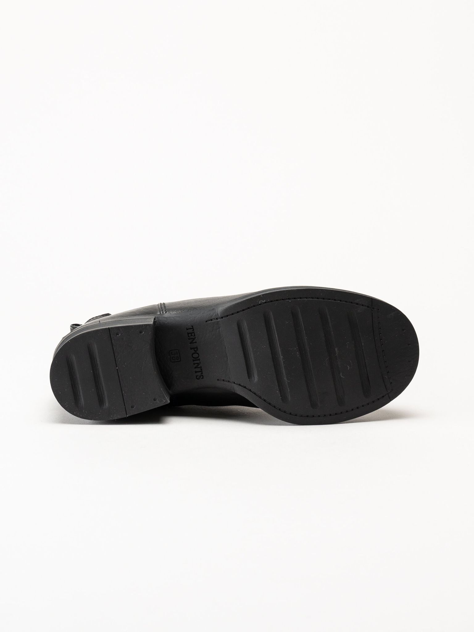Ten Points - Pandora - Svarta chelsea boots i skinn