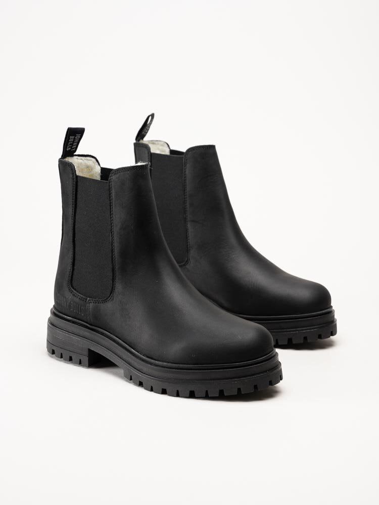 Johnny Bulls - Braga Tres - Svarta ullfodrade chelsea boots
