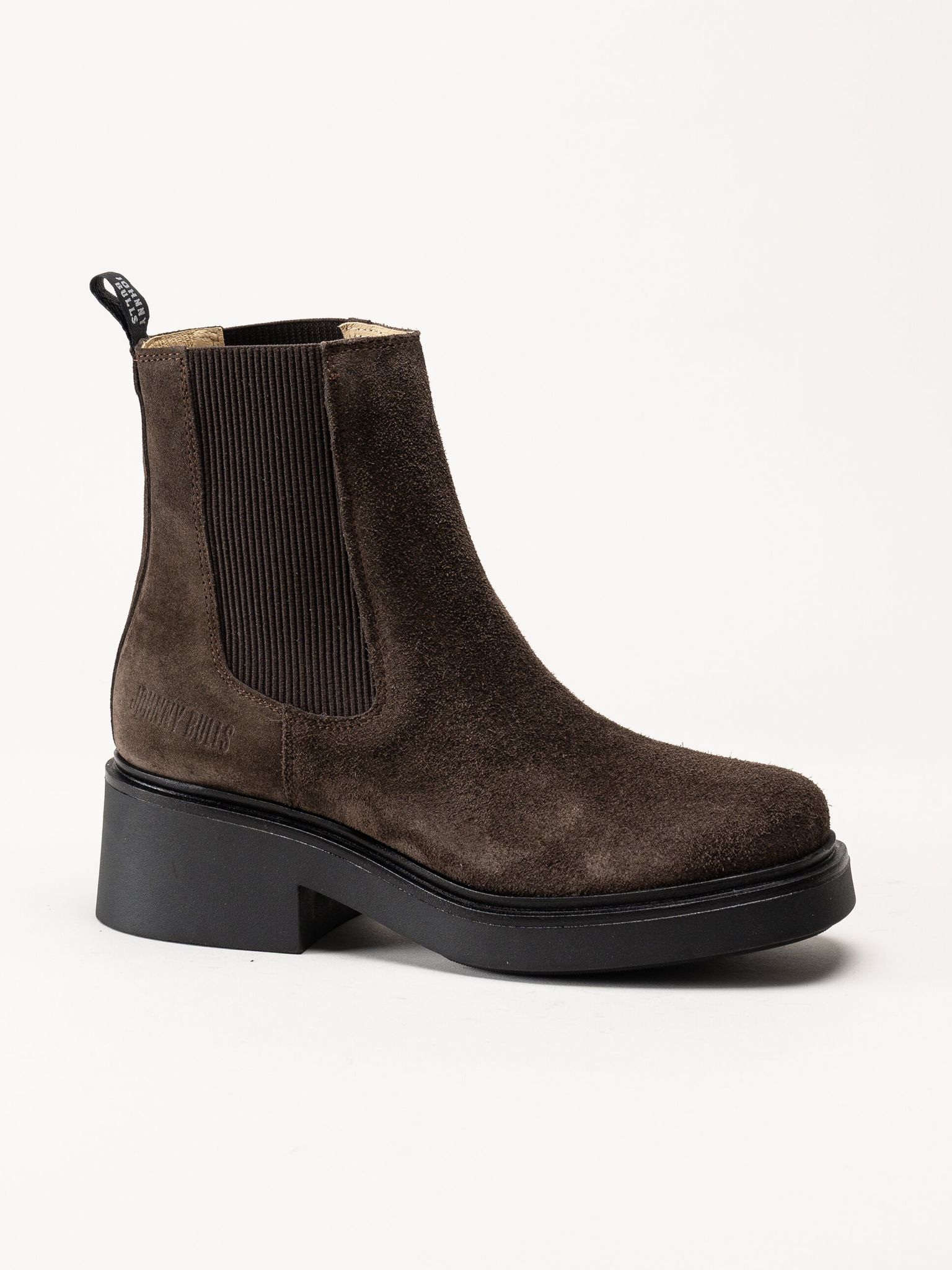 Johnny Bulls - Mörkbruna chelsea boots i mocka