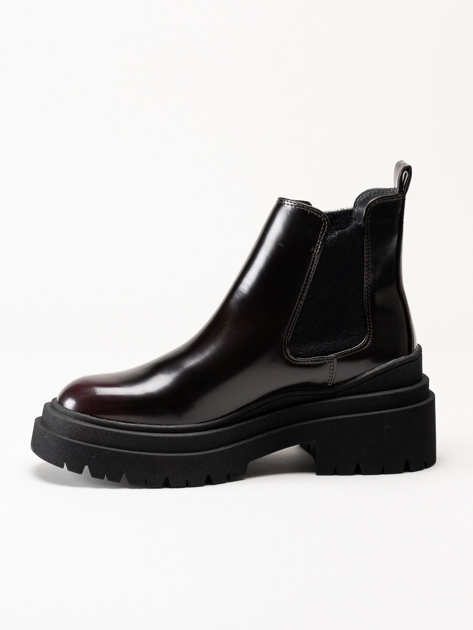 Tamaris - Vinröda boots i polido-syntet