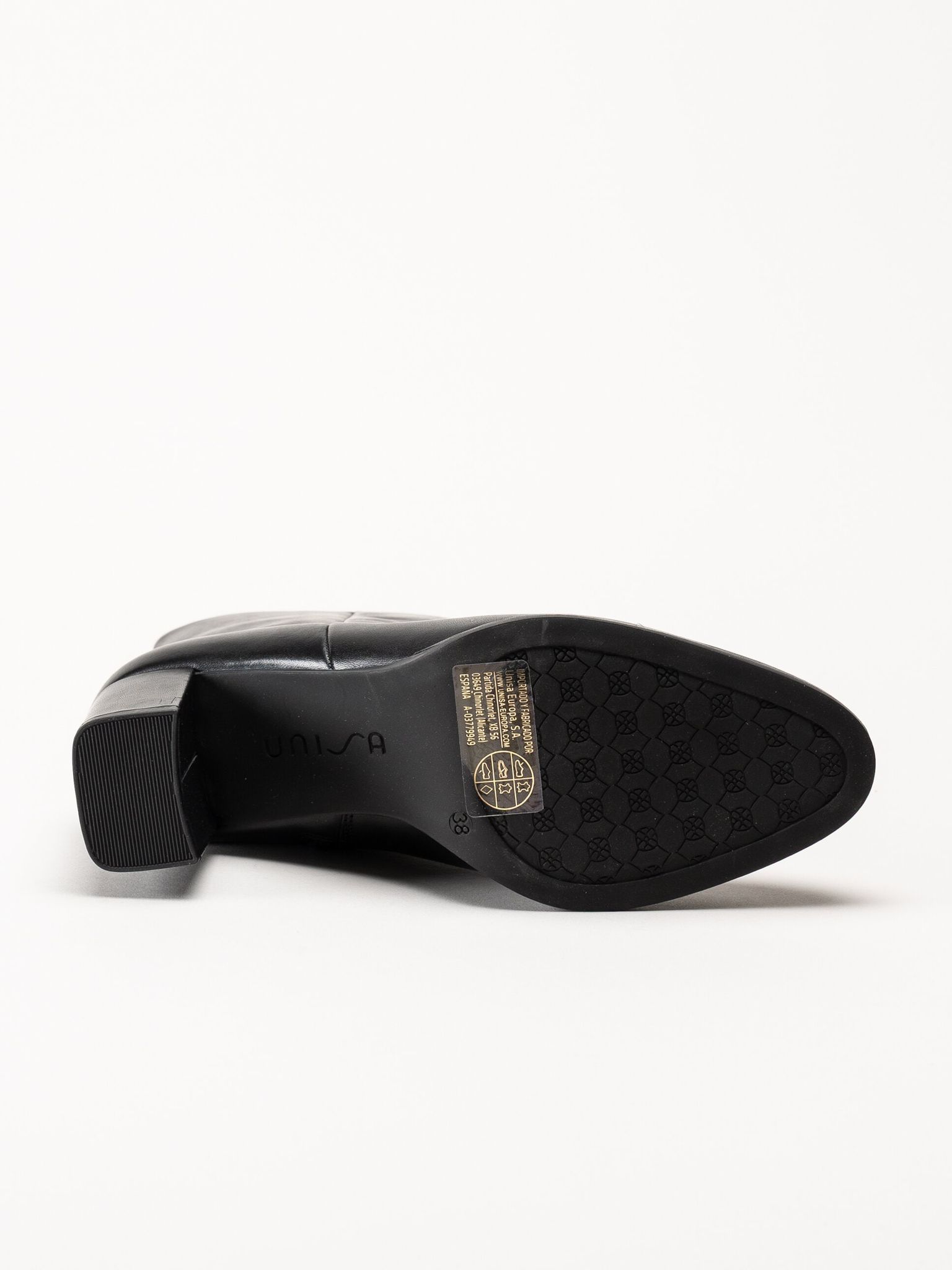 Unisa - Lebit_CCP - Svarta stövletter i skinn