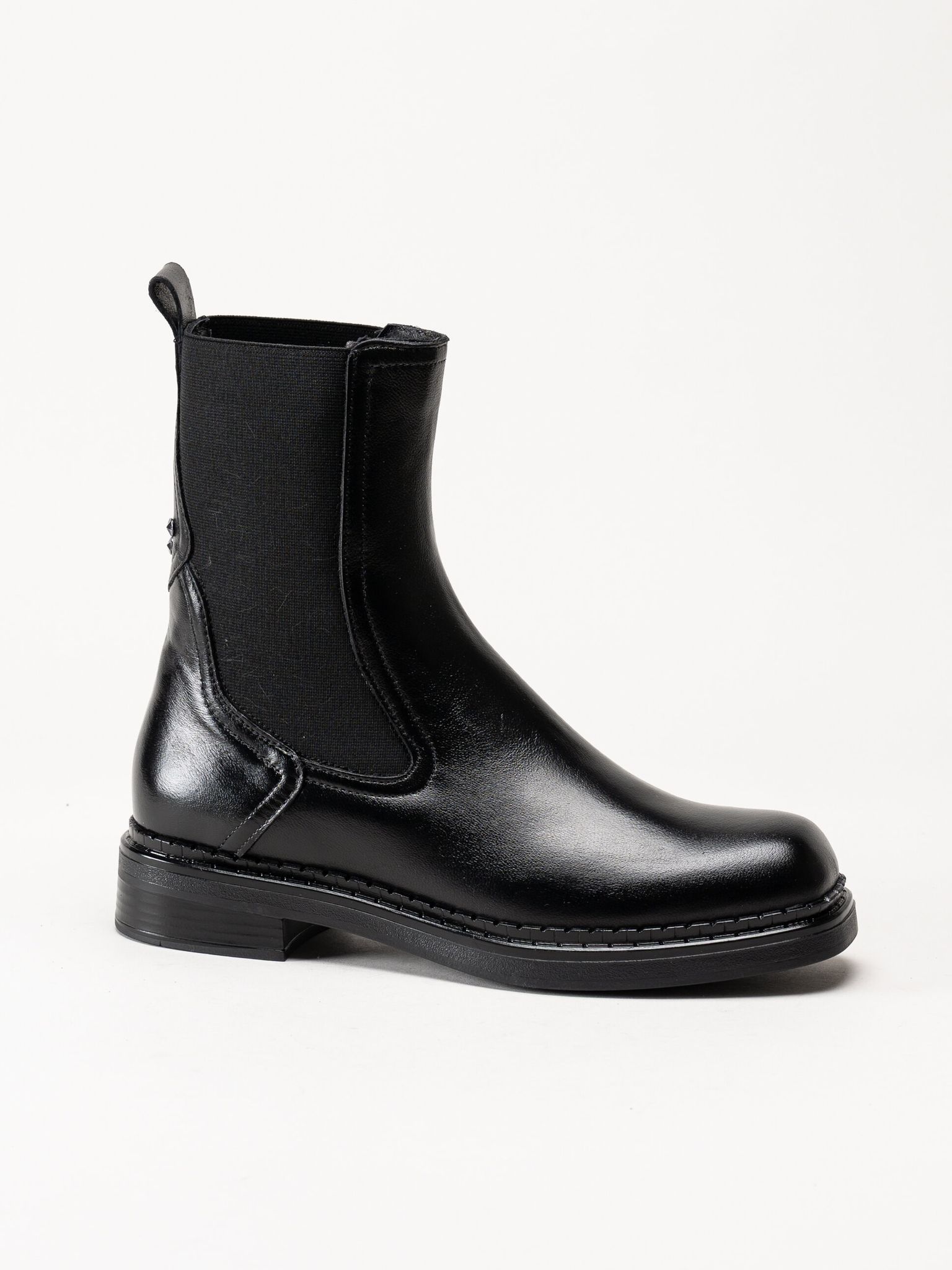 Mjus - Dekster - Svarta chelsea boots i skinn