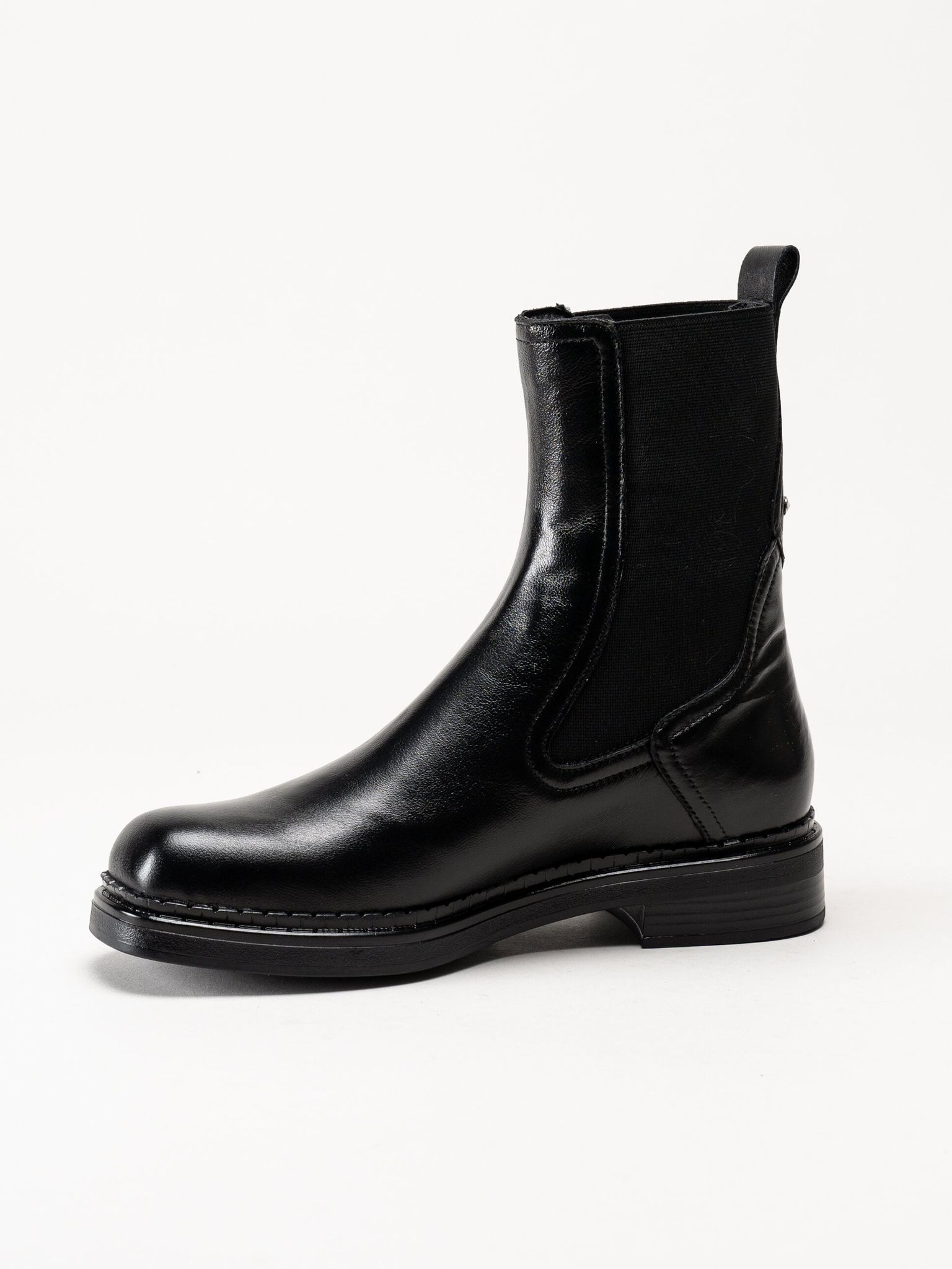 Mjus - Dekster - Svarta chelsea boots i skinn