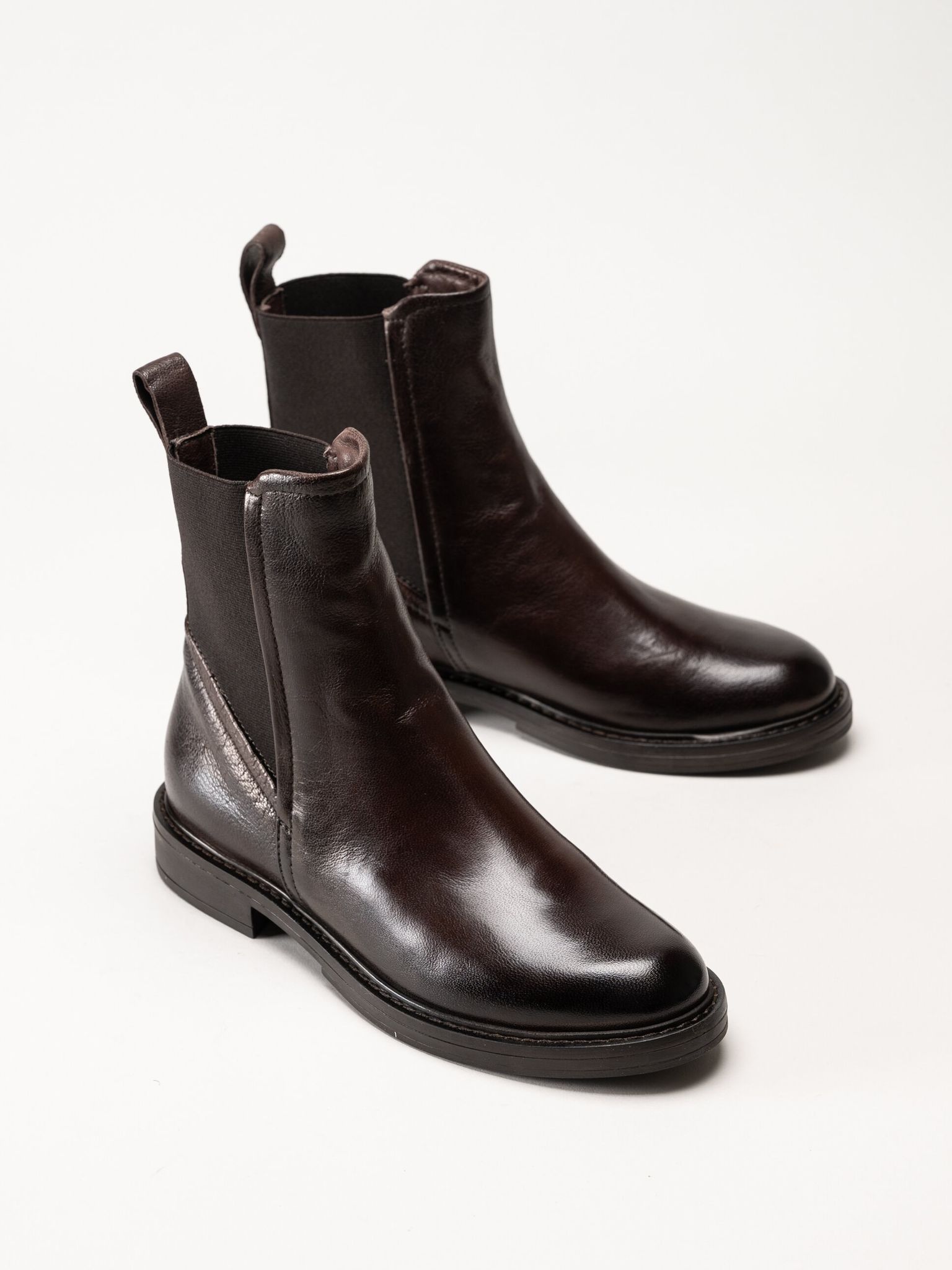 Mjus - Fabia - Bruna chelsea boots i skinn