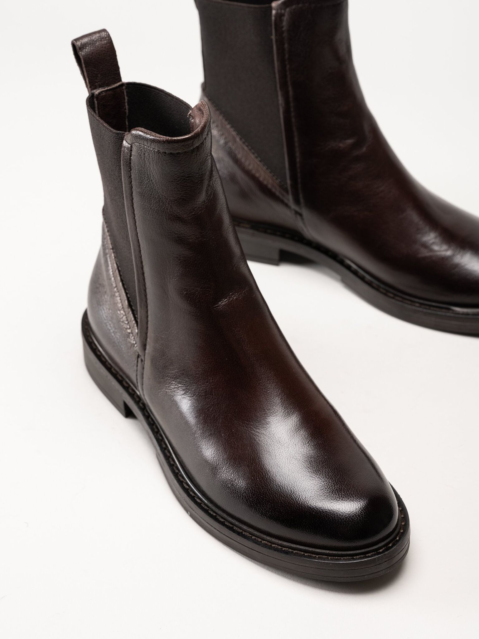 Mjus - Fabia - Bruna chelsea boots i skinn