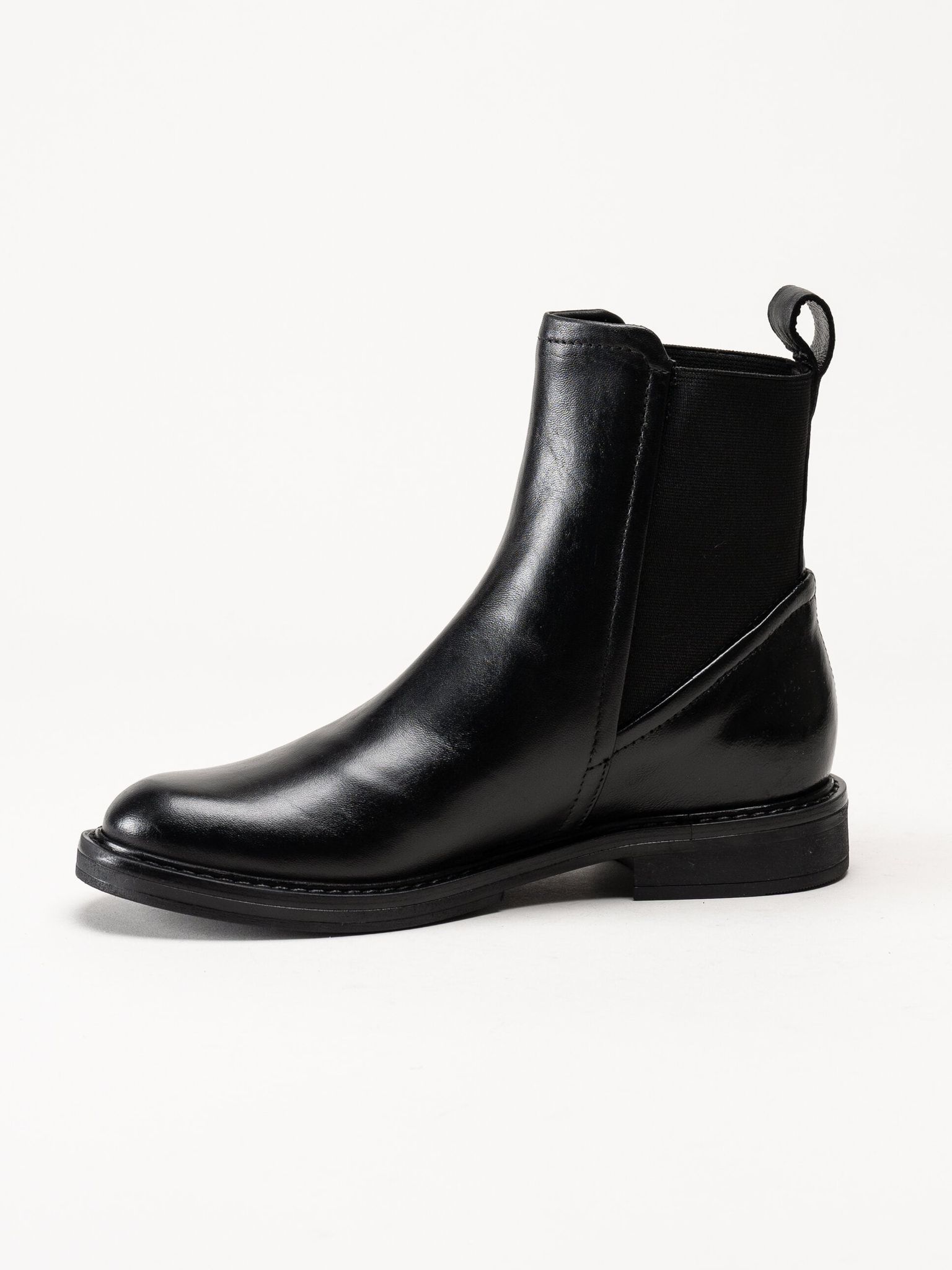 Mjus - Fabia - Svarta chelsea boots i skinn