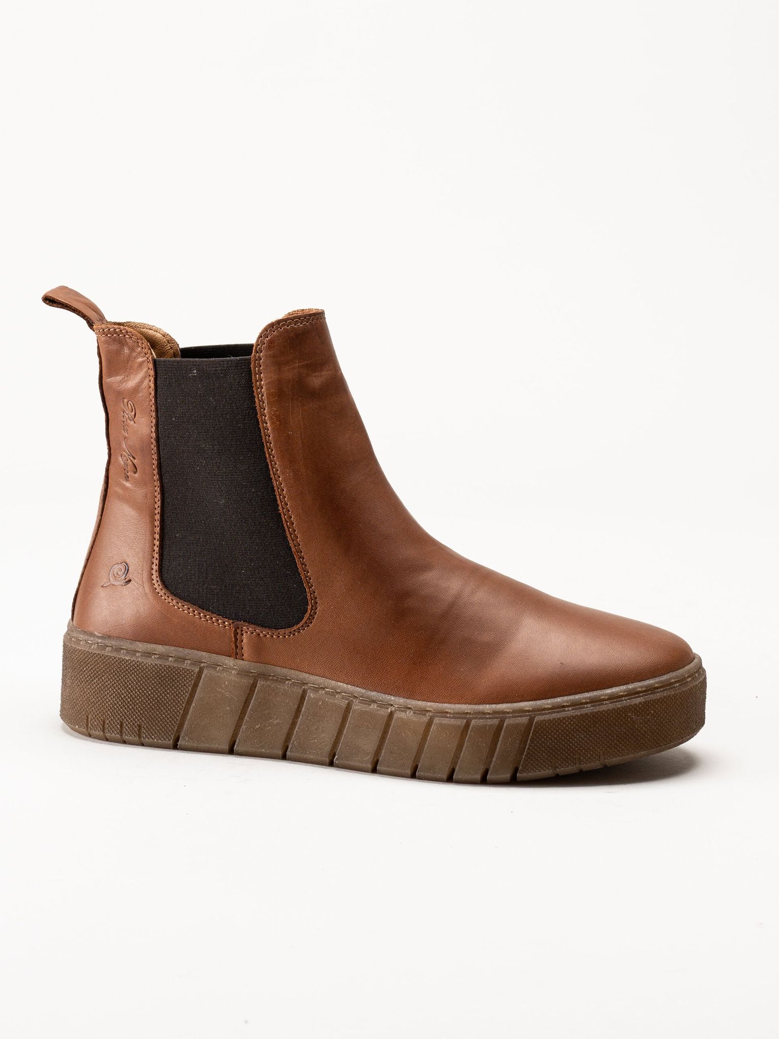 Rosa Negra - Bruna fodrade chelsea boots i skinn