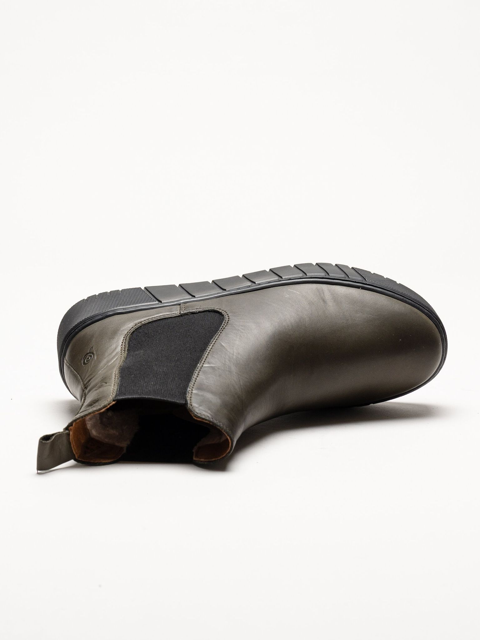 Rosa Negra - Gröna fodrade chelsea boots i skinn