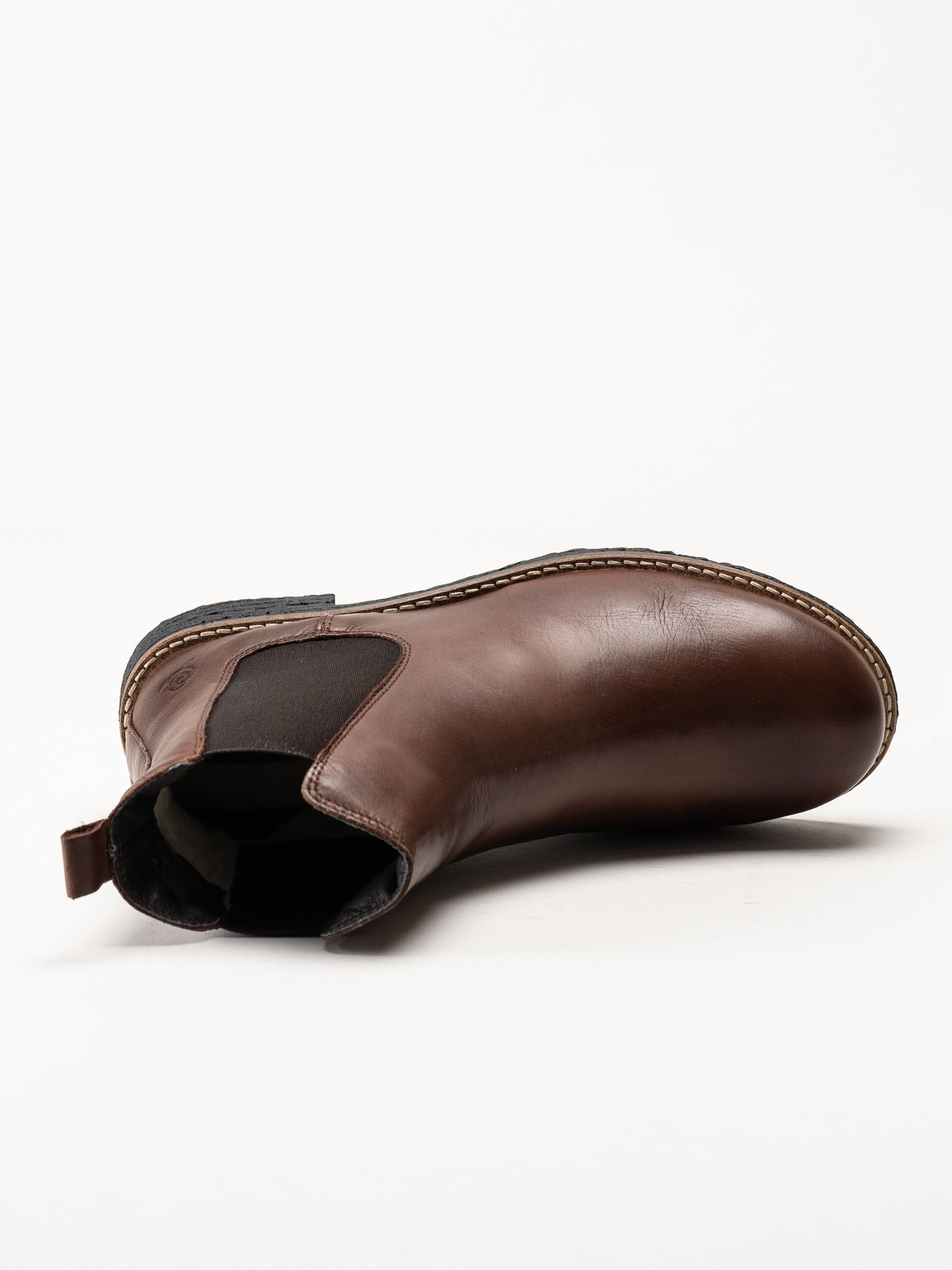 Rosa Negra - Mörkbruna ullfodrade chelsea boots