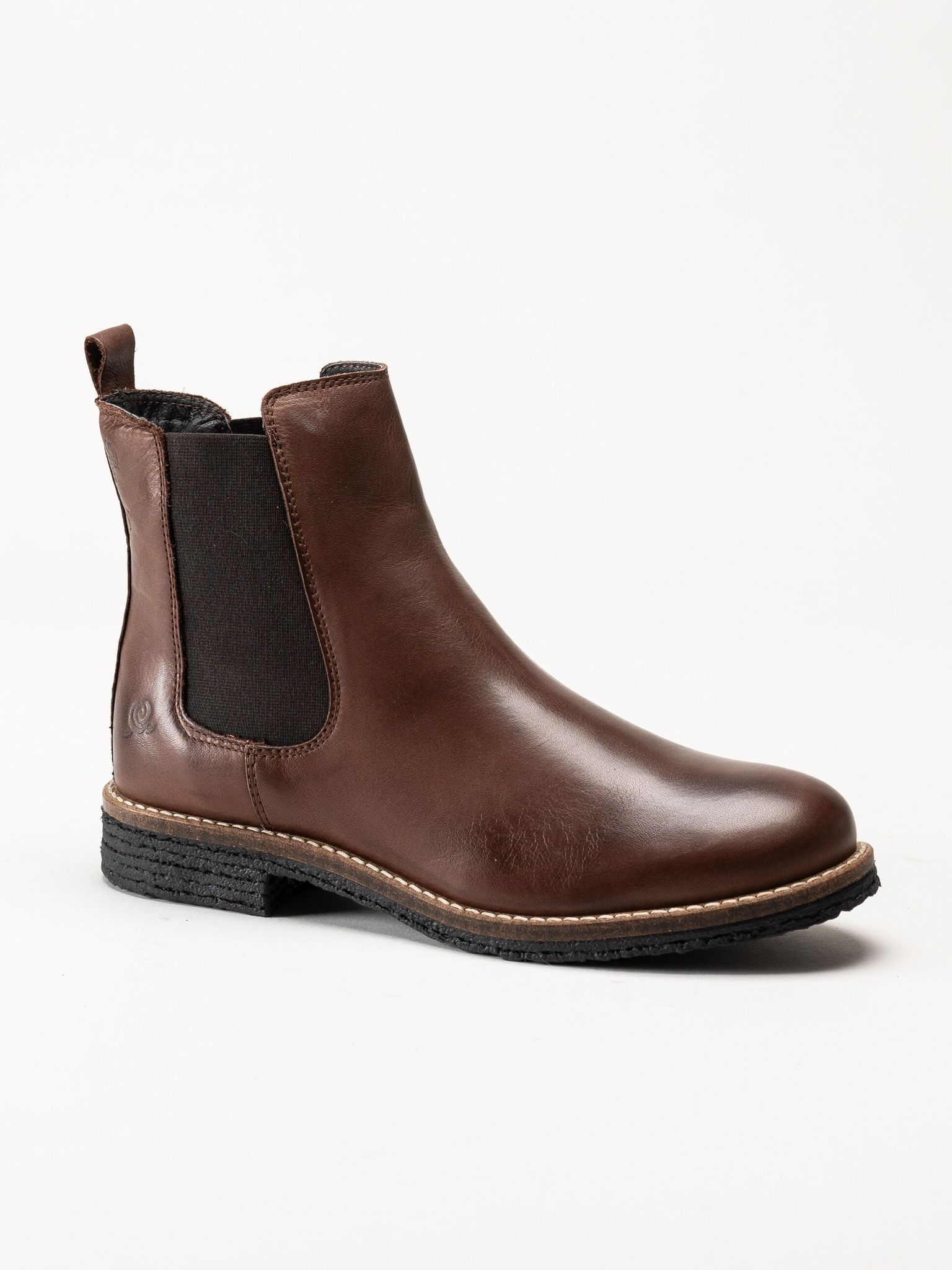 Rosa Negra - Mörkbruna ullfodrade chelsea boots