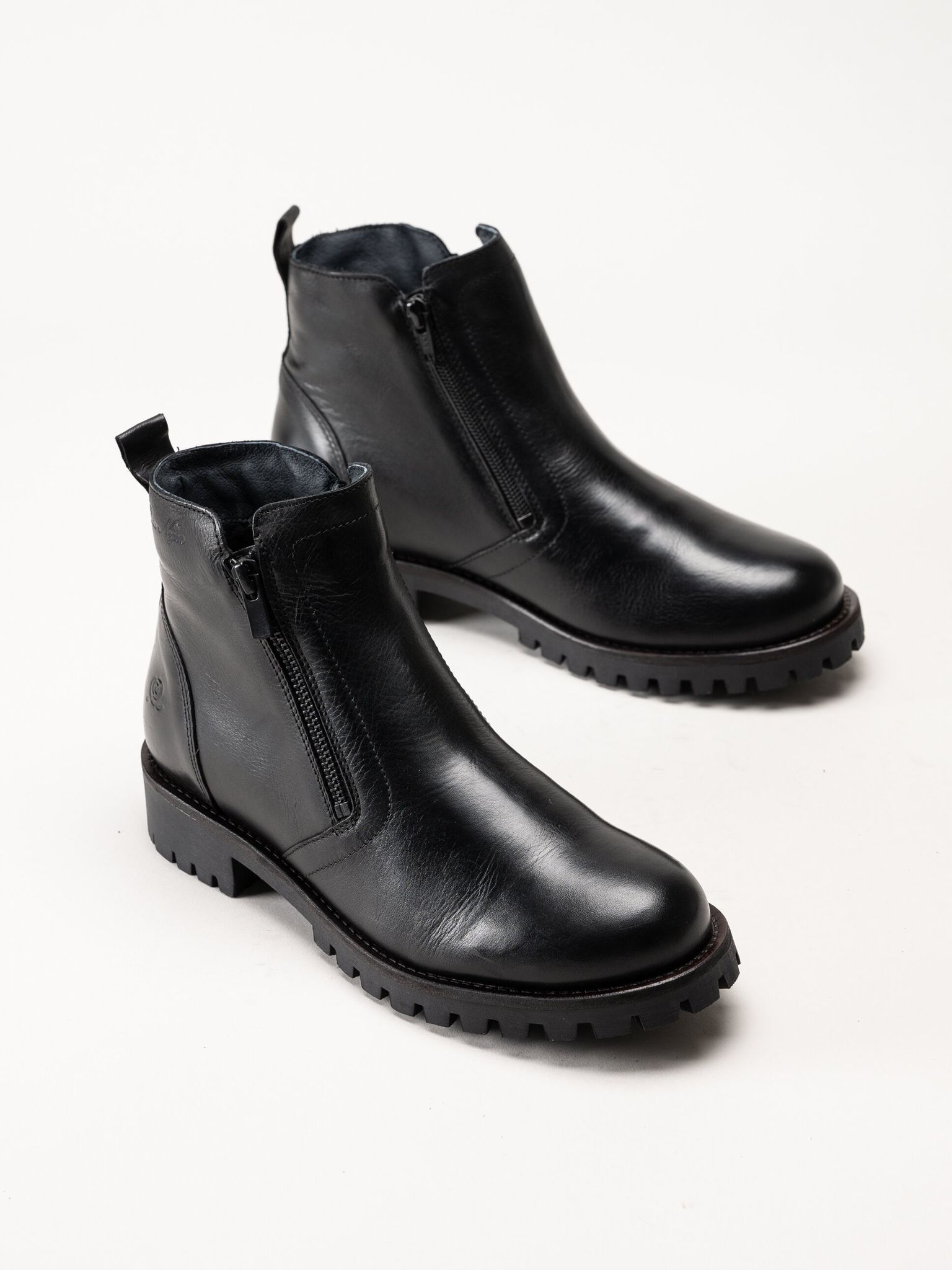 Rosa Negra - Svarta boots i skinn